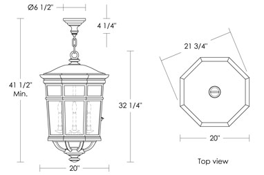 Buckingham Lantern Hanging